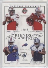 2016 Panini National Treasures 19/99 Cardale Jones Ezekiel Elliott #19 0us8