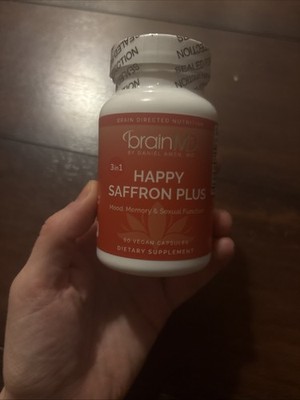 BrainMD Happy Saffron Plus 90ct Exp 2/2028