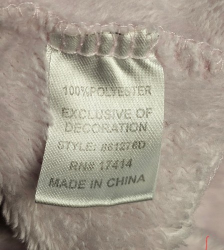 Miss Elaine Plüsch Fleece Reißverschluss vorne Langarm Morgenmantel Damen XL Cozycore rosa - Bild 6 von 15