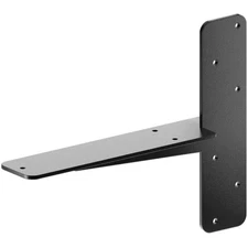 Black Steel Heavy Duty Floating Granite Bracket Hardware Tool 13 In. L (1-Pack)