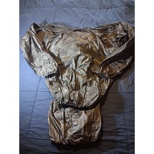 Mens Heavy Duty Sauna Suit 2 Piece Set Weight Loss Gym Sweat Suit Black 5XL