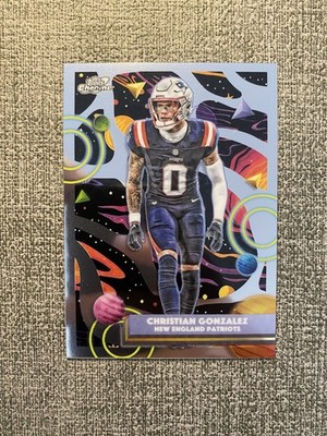 2025 Topps Chrome Cosmic - Christian Gonzalez #68 - New England Patriots