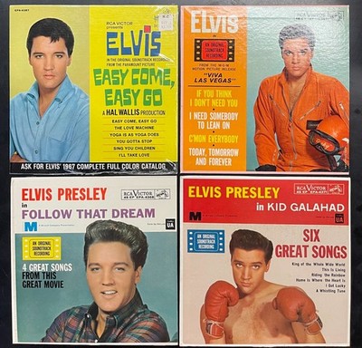LOT 26 Elvis Presley 7'' Picture Sleeves & Hard Cover EPs inc Easy Come in Shrink