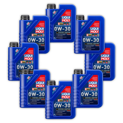 8x 1L LIQUI MOLY 1150 Motoröl Synthoil Longtime Plus 0W-30 Audi VW Seat Skoda