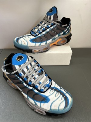 Size 11 - Nike Air Max Plus Premium Photo Blue Orange 815994-400