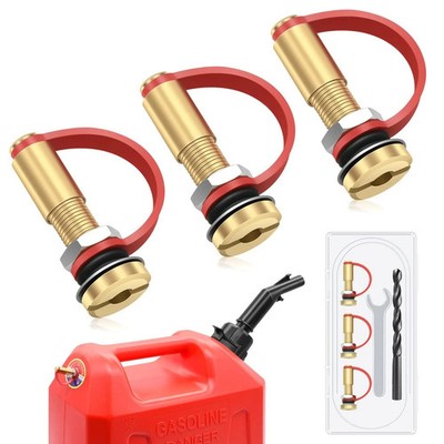 Fuel Gas Can Vent Caps 3 Pack Upgrade Gas Can Fuel Tank Water Jug to to Allow...