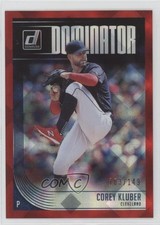 2018 Panini Donruss Dominators Red 83/149 Corey Kluber #D6 0mm9