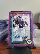 Jonathan Ogden 2022 Classics Legends Purple Parallel 09/10 Auto Ravens #138