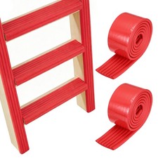Bunk Bed Ladder Pad, 2m/6.5 Ft, Red 2 Pcs , Bunk Bed Step Foam Padding