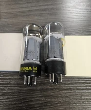 Pair -  Sylvania 6L6GC Power Tubes Amplitrex Tested - TEST STRONG