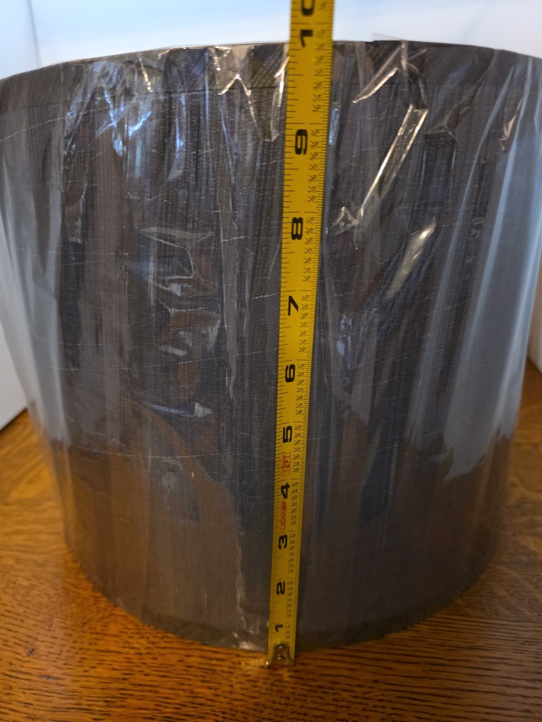 Aspen Creative Drum Spider 12" D x 10" H Silver Gray Black NIB Lamp Shade