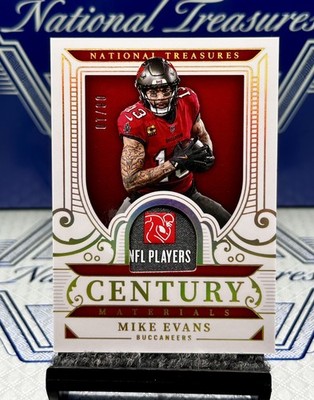 2025 National Treasures Mike Evans Gold Holo NFL Laundry Tag Patch,#/10    