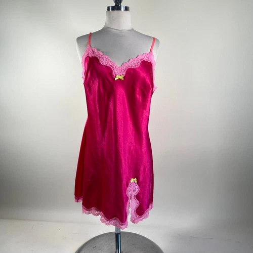 UNDERCOVER Abito slip pizzo rosa caldo vintage