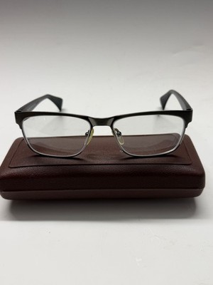 Prada VPR 61P DHG-1O1 Black Eyeglasses Frames 55-16 140 Italy Designer Unisex
