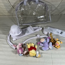 Rare Vintage Pooh Bear Crib Mobile Music Wind Up FLAW READ Y2K Tigger