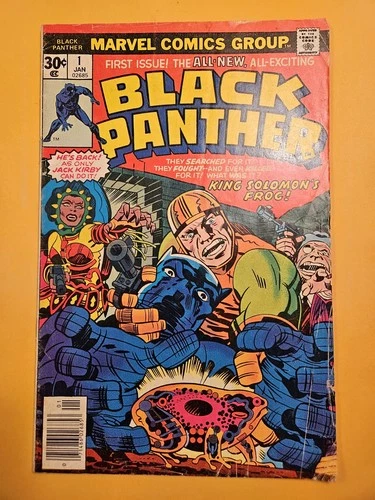 BLACK PANTHER #1 vintage Marvel comic book 1977 VERY GOOD/FINE Kirby!