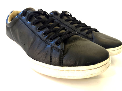 Lacoste Carnaby Evo 316 Navy Blue All Leather Athletic Casual Shoes  Men's Sz 13