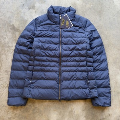 Polo RALPH LAUREN WOMEN'S PUFFER jacket AUTHENTIC M NAVY BLUE waterproof NEW!!!!