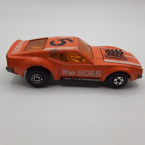 Lesney Matchbox Boss Mustang No.44 1972 Orange Made In United Kingdom - Picture 4 of 9