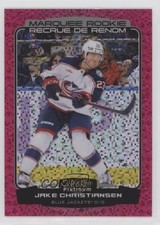 2022-23 O-Pee-Chee Platinum Marquee Rookies Violet Pixels Jake Christiansen z6b