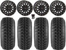 System 3 SB-6 15" Wheels Black (4+3) 30" Desert Tires Textron Wildcat XX