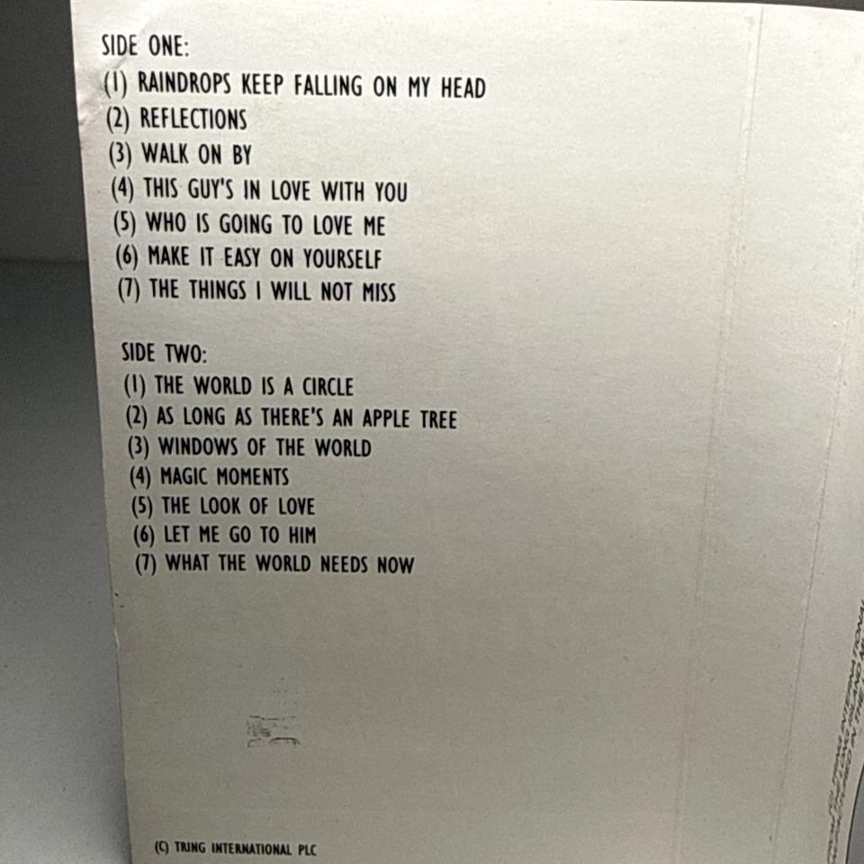 BURT BACHARACH THE MUSIC OF burt bacharach - Cassette Tape - Image 2 of 4