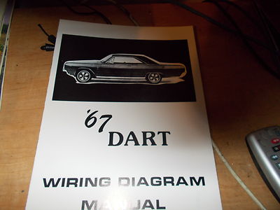 1967 Dodge Dart Wiring Diagram Manual | eBay
