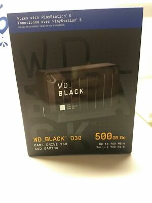 WD_BLACK 500GB D30 Game Drive SSD - Portable External Solid State Drive Compa...