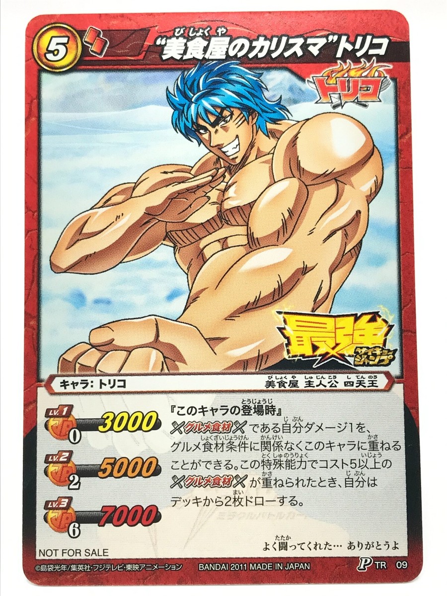 toriko⭐︎ Toriko Miracle Battle Carddass BANDAI TCG 2013 Japan Rare F/S No.P