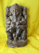 inde india statue sculpture en bois epoque XVIIIe hindouiste déesse KALI antique