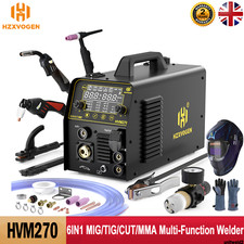 New 6IN1 MIG/TIG/CUT/MMA Welding Machine 250A 220V Aluminum Air Plasma Cutter UK