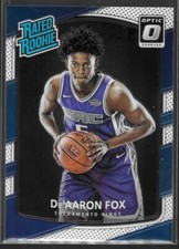 2017-18 Donruss Optic DeAaron Fox RC Rookie # 196 Sacramento Kings