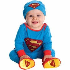 RUBIE'S INFANT SUPERMAN HALLOWEEN COSTUME, BLUE/RED, 12-18 MONTHS