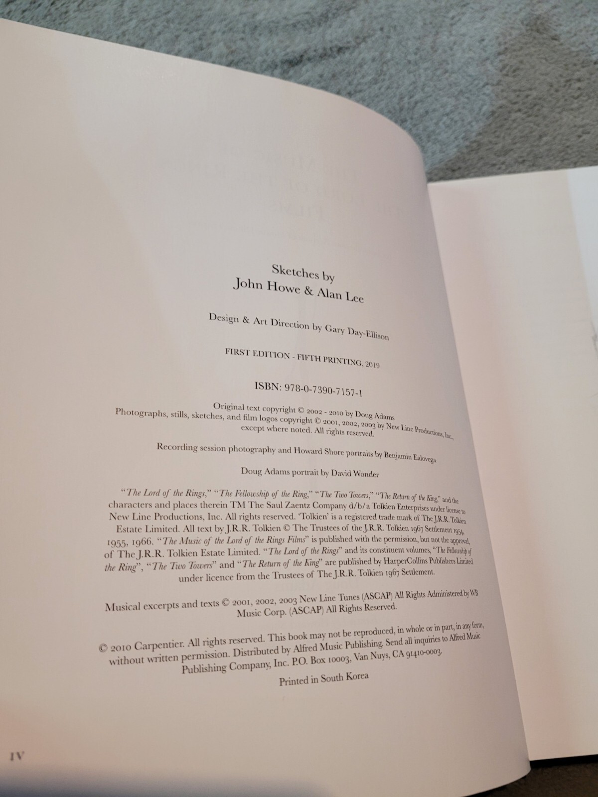 Music of the Lord of the Rings Films Howard Shore Scores Hardcover Doug