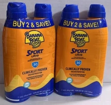 Banana Boat Sport Ultra SPF 30 Sunscreen Spray Twin Pack 6 oz Cans 5/2026