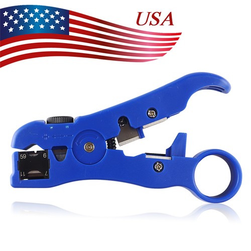 Rotary Coax Coaxial Cable Wire Cutter Stripper RG59 RG6 RG7 RG11