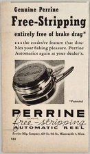 1947 Print Ad Perrine Free-Stripping Automatic Fly Fishing Reels Minneapolis,MN