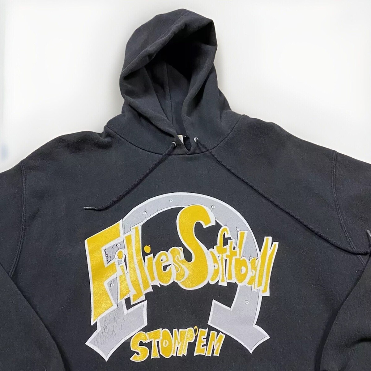 Vintage Lee Heavyweight Hoodie Black M Horseshoe Barrington Vintage Lee Heavyweight Hoodie Black M Horseshoe Barrington