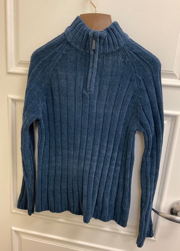 CAROLYN TAYLOR Blue Sweater 1/4 Zip 