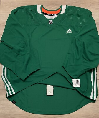 NEW Adidas MiC Authentic NHL Blank Green GOALIE CUT Practice