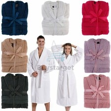 🔥Unisex Luxury 100% COTTON Terry Towelling Bath Robe Dressing Gown Towel Soft 