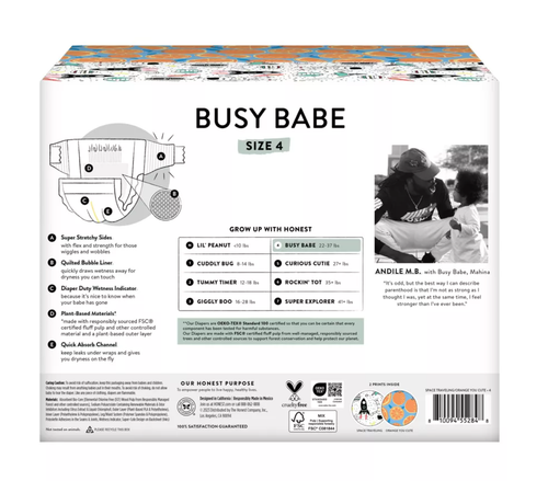 The Honest Company Diapers, Size 4, 54ct, Space Travel & Orange You Cute, New - 第 2/7 張圖片