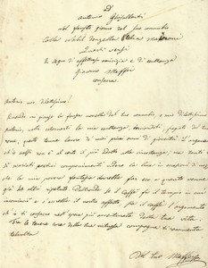 Lettera Di Giacomo Maffei Ad Antonio Ghisalberti Per Matrimonio In Brescia 1850 Ebay