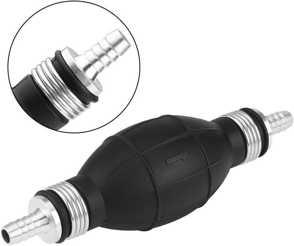 Fuel Line Hand Primer Bulb - 1/4” To 1/2” Sizes For 6-12mm Lines, Universal Fit For Diesel & Gas