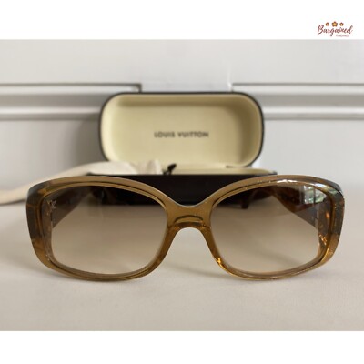 Authentic LOUIS VUITTON Gold Speckling Acetate Frame Soupcon Sunglasses - Z0003W Louis Vuitton Gold Speckling Acetate Frame Soupcon  main image 2