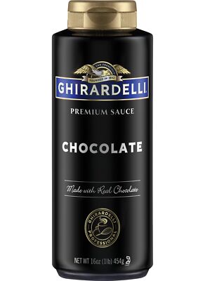 Ghirardelli Chocolate Flavored Sauce 16oz Perfect for Espresso Topping and De...