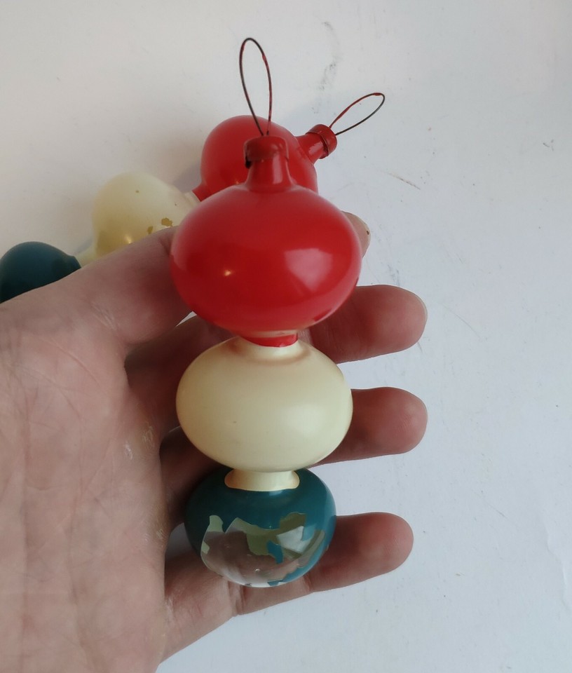 Antique Vintage Glass Russian USSR Christmas Ornament Decoration eBay
