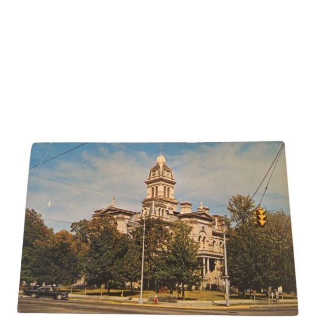 Postcard Shelly County Court House Sidney Ohio Chrome Unposted