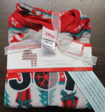 DISNEY TODDLER FAMILY TREE COMFY PAJAMA SET ISZE 12M MINNIE MICKEY MOUSE NEW JOY