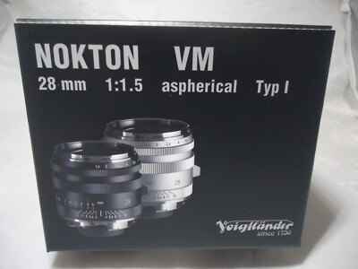 Voigtlander VM-Mount 28mm F1.5 Type I NOKTON Aspherical Lens